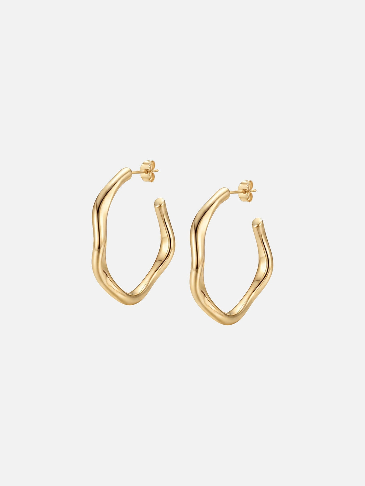 Organic Hoop Earrings