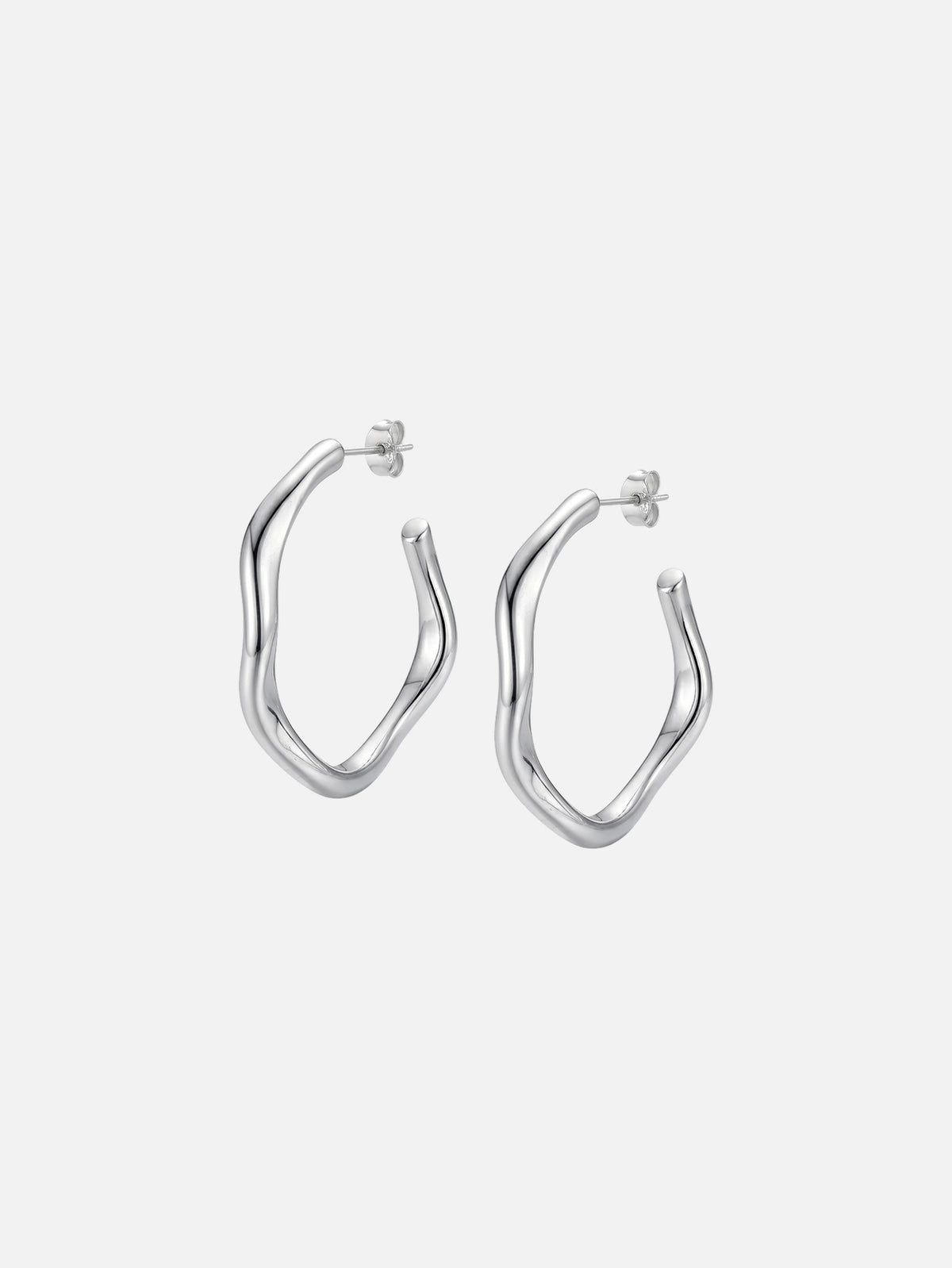 Organic Hoop Earrings