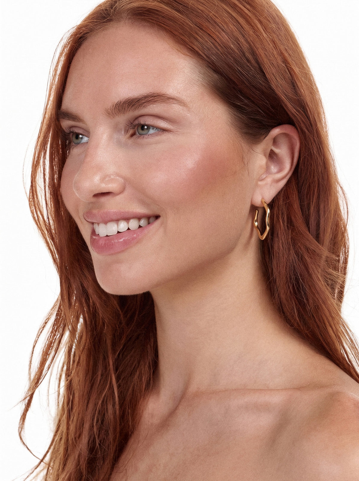 Organic Hoop Earrings