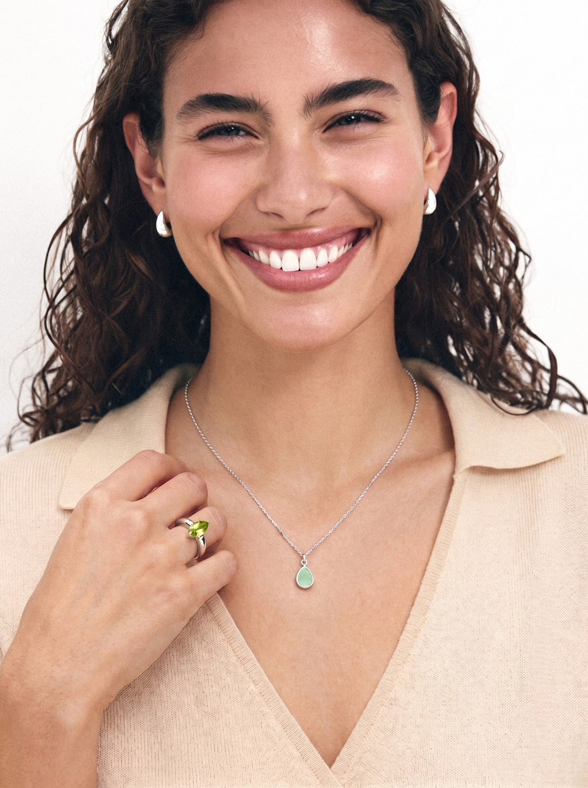 Marquise Peridot Ring