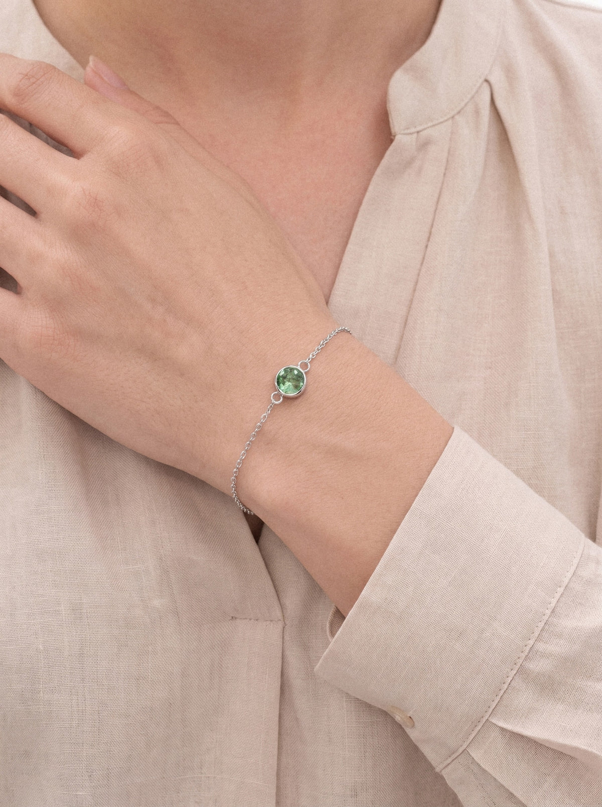 Emerald Chain Bracelet
