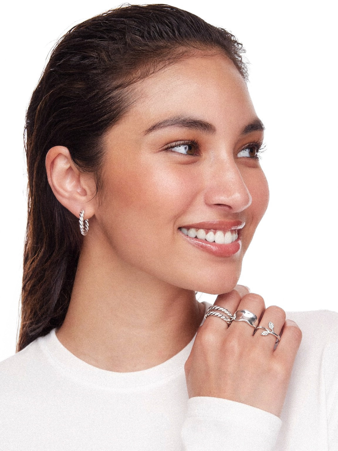 Twisted Hoop Earrings