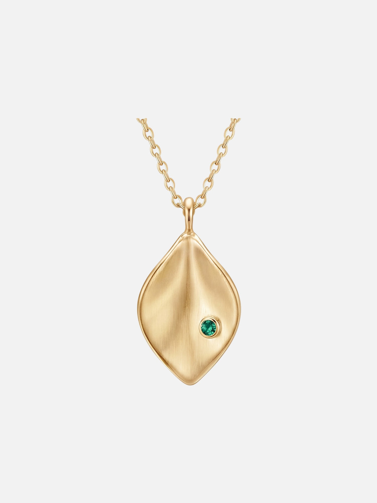 Emerald Leaf Pendant