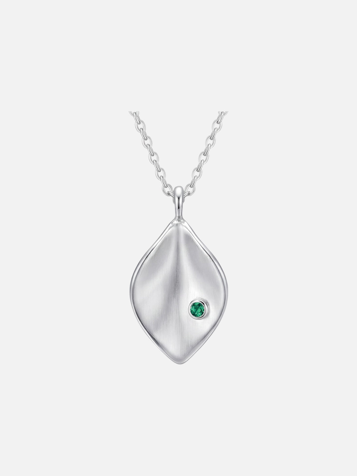 Emerald Leaf Pendant