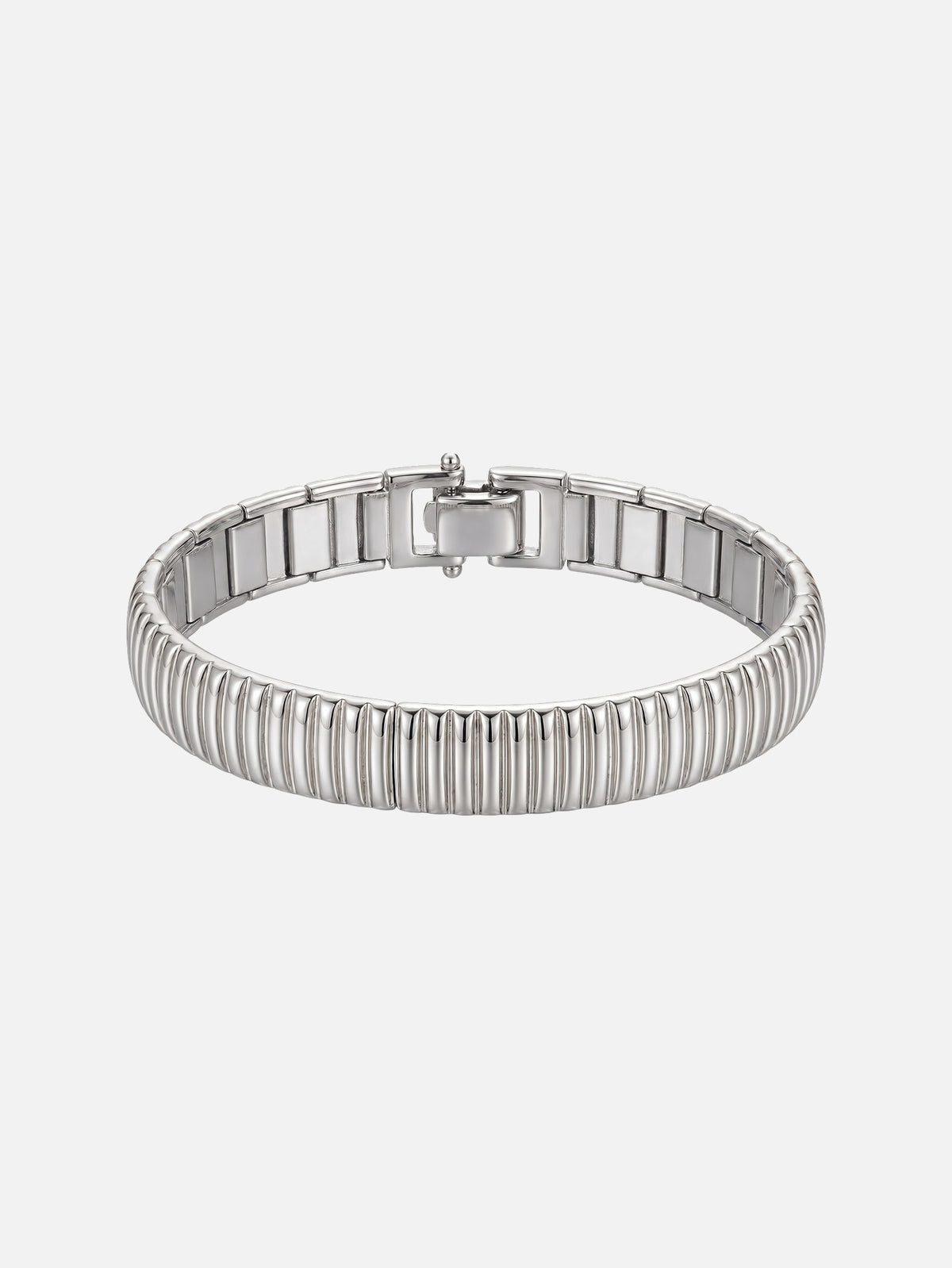 Ribbed Link Bracelet