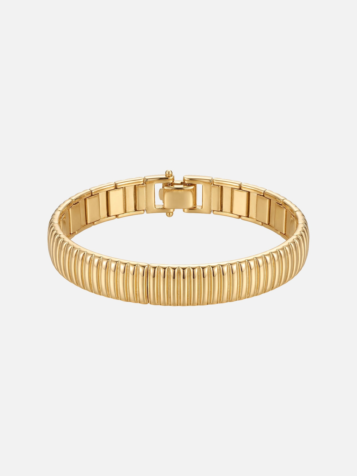 Ribbed Link Bracelet