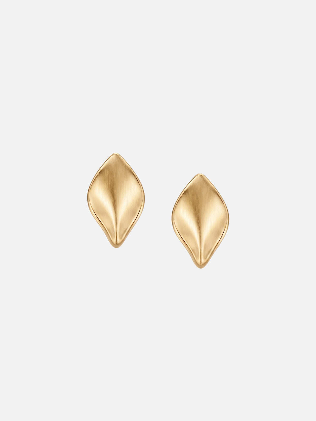 Curved Wave Stud Earrings